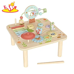 New Design Montessori Sensory Learning Toy Wooden Activity Table For Kids W07A239